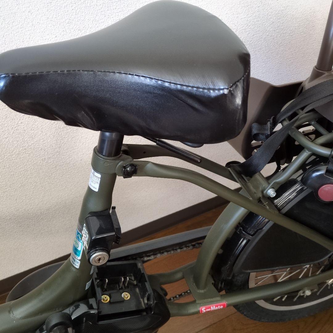 電動アシスト自転車チャイルドシート付きブリヂストンアシスタC STDマットカーキ