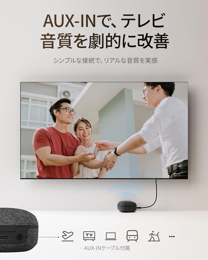 【Cearvol Wave Lite】集音器 聴覚アンプ AUX-INテレビ対応