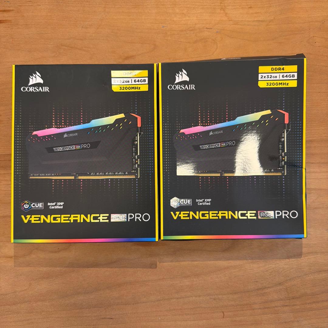 Corsair DDR4 3200MHz 32GB × 4枚