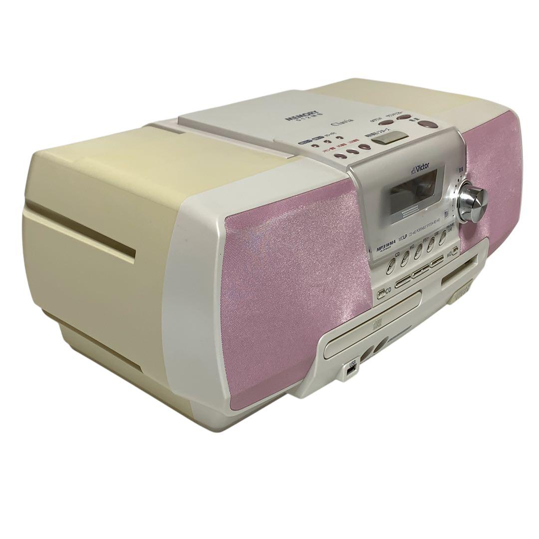 希少　音出し動作確認済み　ビクター　RD-M2 P ビクター　ラジカセ　グラビア