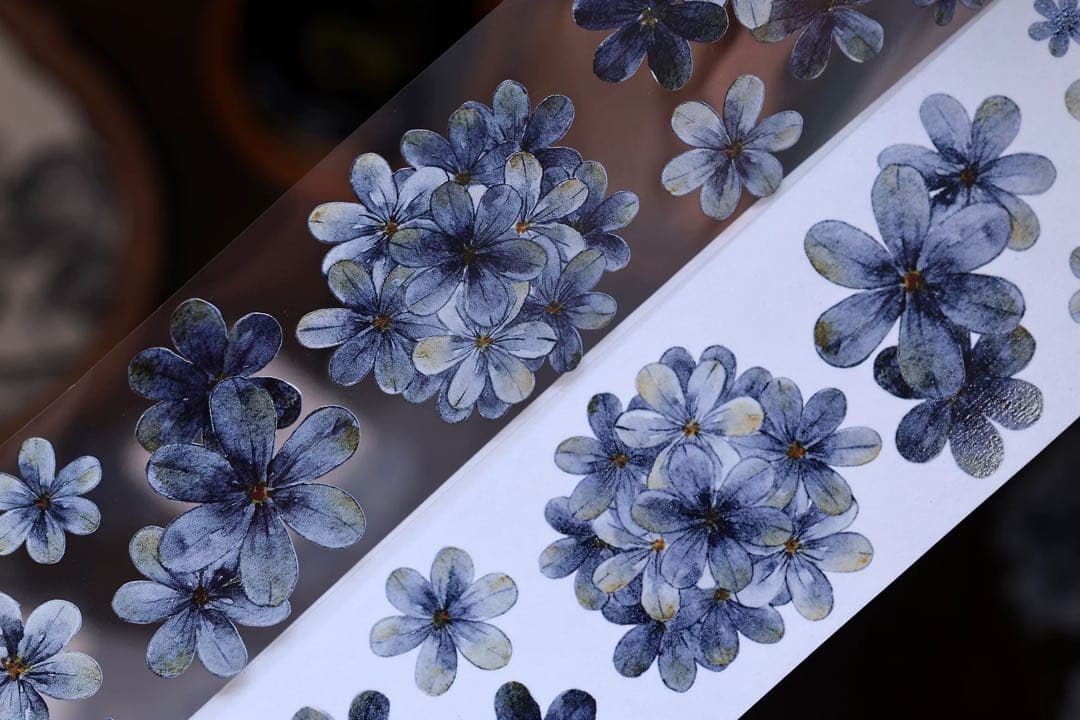 小白家文創《深海蓝》海外マスキングテープ　マステ 【2516】