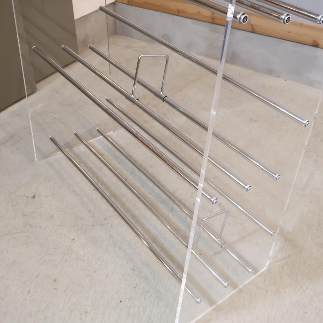 Lumiere クリアブックシェルフ アクリル オープンラック dinos 収納