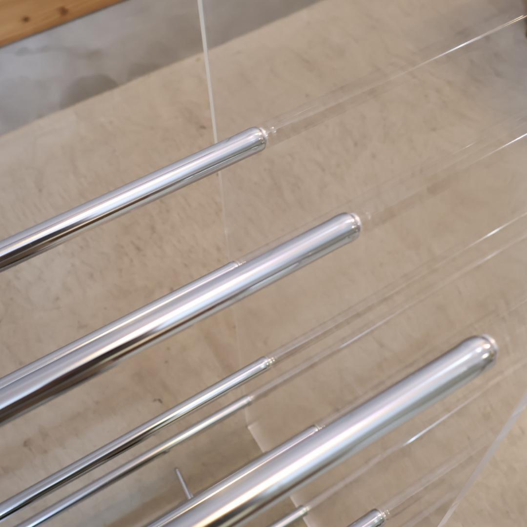 Lumiere クリアブックシェルフ アクリル オープンラック dinos 収納