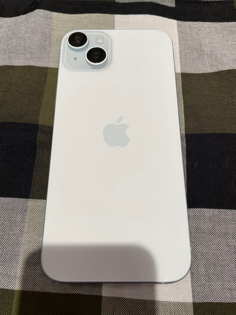 iphone15plus 128g ブルー SIMフリー バッテリー容量90%