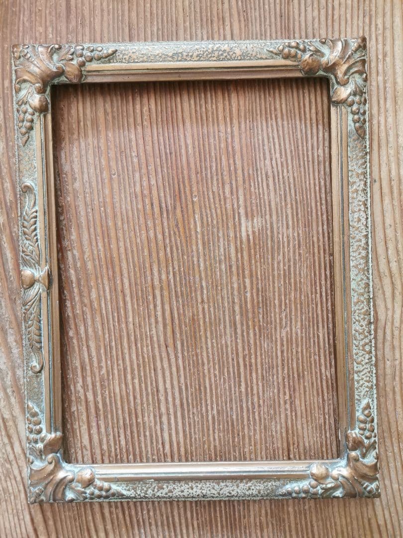 アンティーク バプテスマの聖ヨハネと羊と薔薇 ニードルポイント 手刺繍 額付