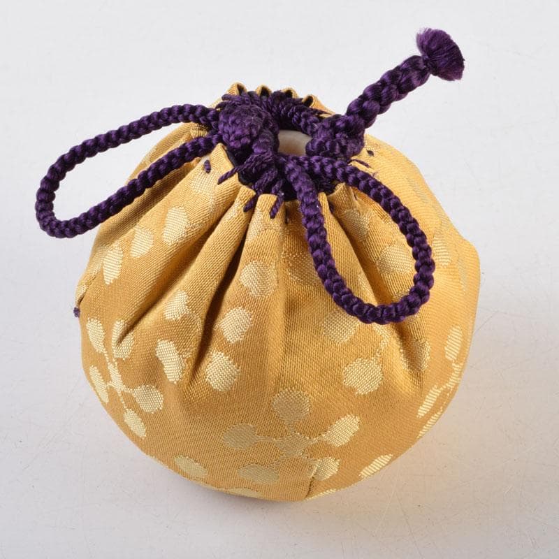 茶道具　松本鉄山作　大名物写　国司茄子茶入　仕覆付　共箱　V　9199