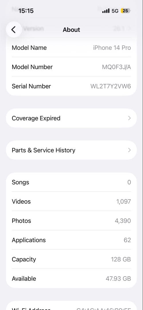 iPhone 14 Pro 128GB 本体 パープル