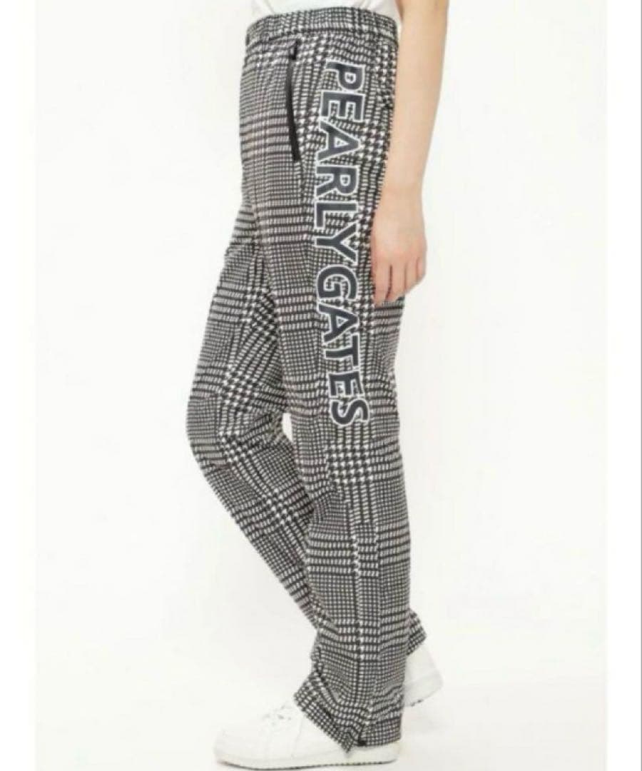 【新品 レインパンツ】パーリーゲイツ ストレッチ 千鳥柄 2/L