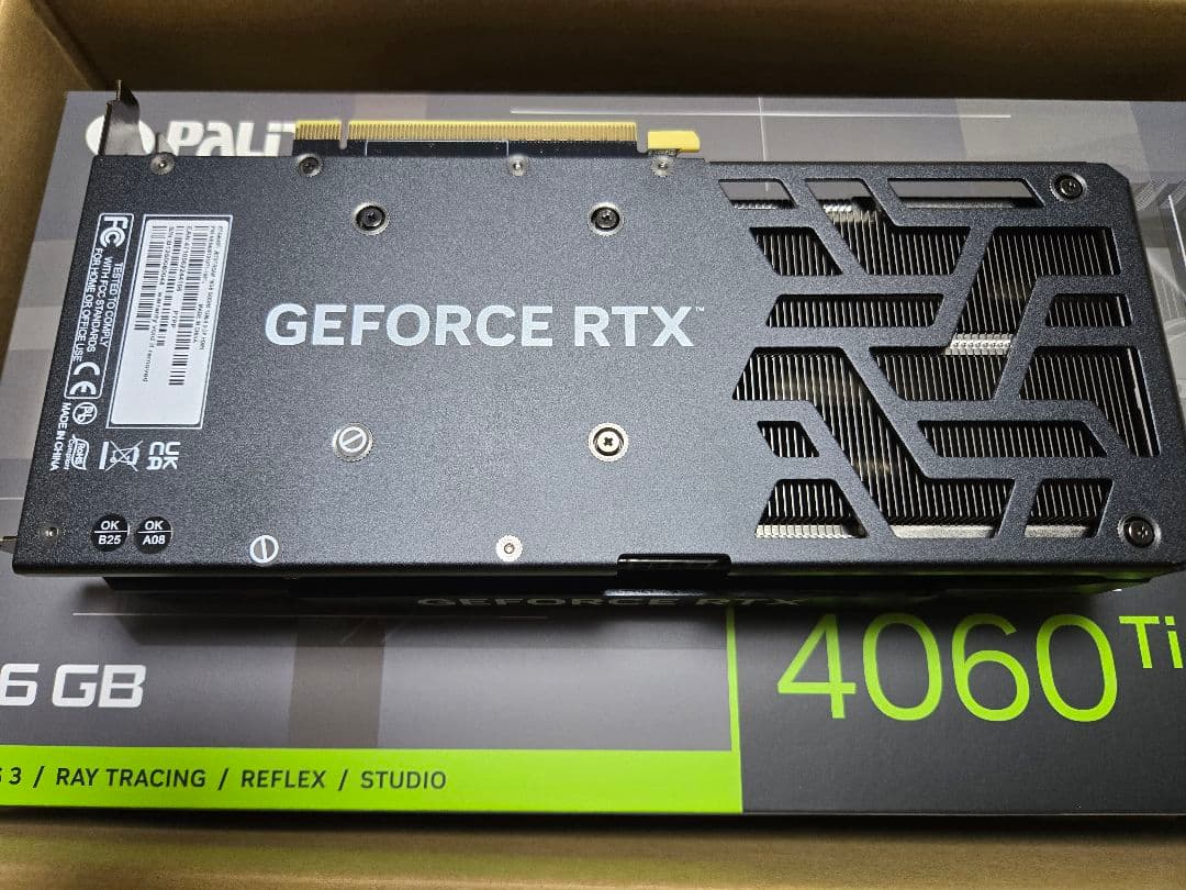 Geforce RTX 4060 Ti 16GB グラフィックボード