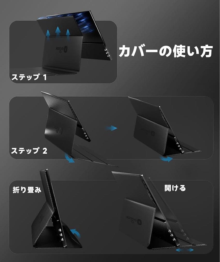 【2台セット】Ingknok 18.5インチ ポータブルモニターモバイルモニター