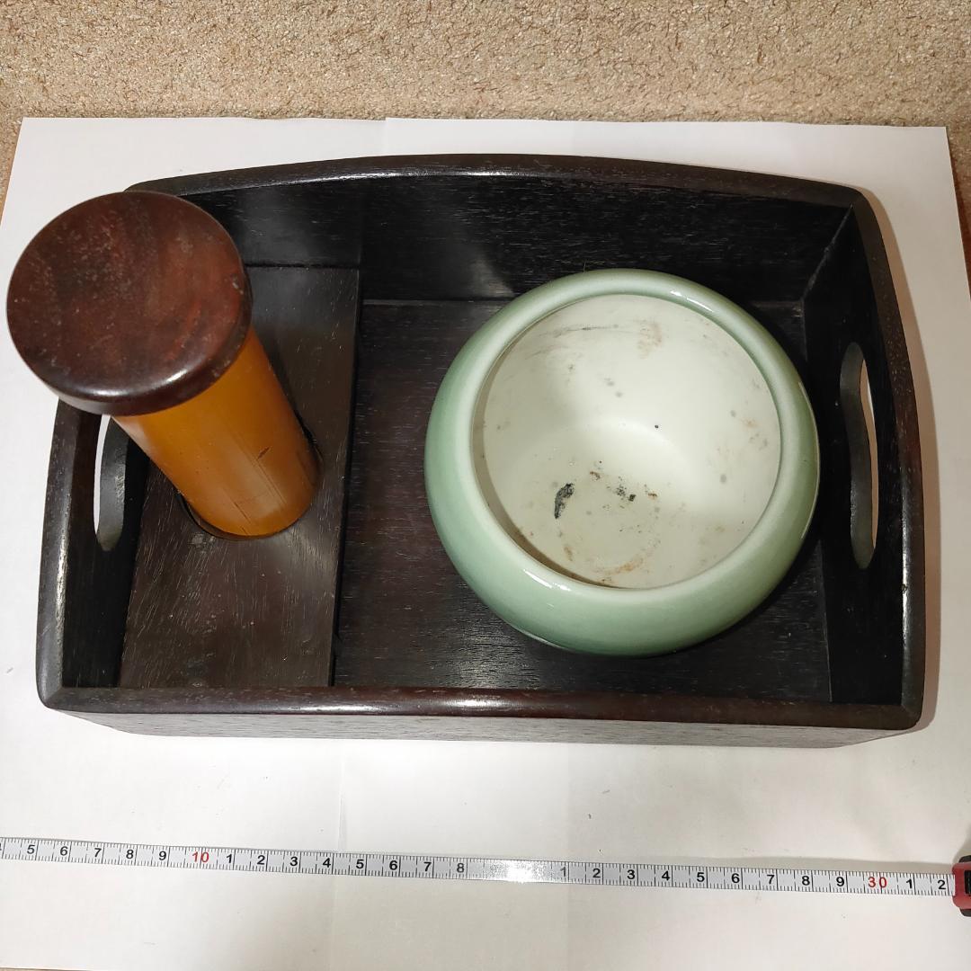 煙草の火入れと煙草盆　茶道具　ミニ火鉢　２