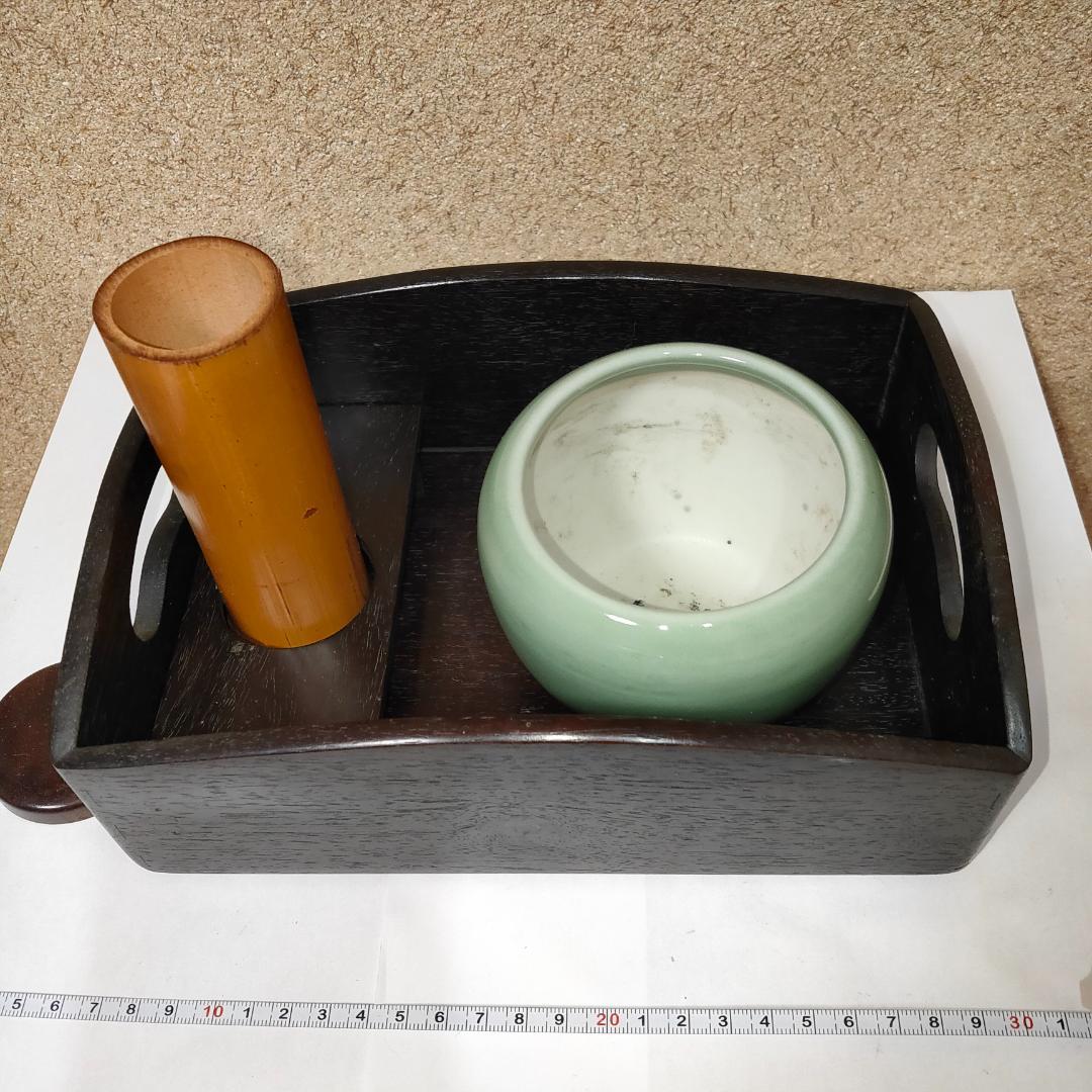 煙草の火入れと煙草盆　茶道具　ミニ火鉢　２