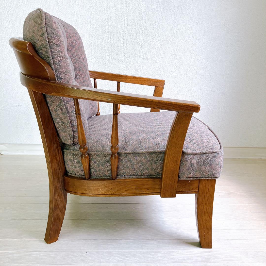 飛騨産業 キツツキ 穂高 一人掛け ソファ レトロ アンティーク 高級家具 希少