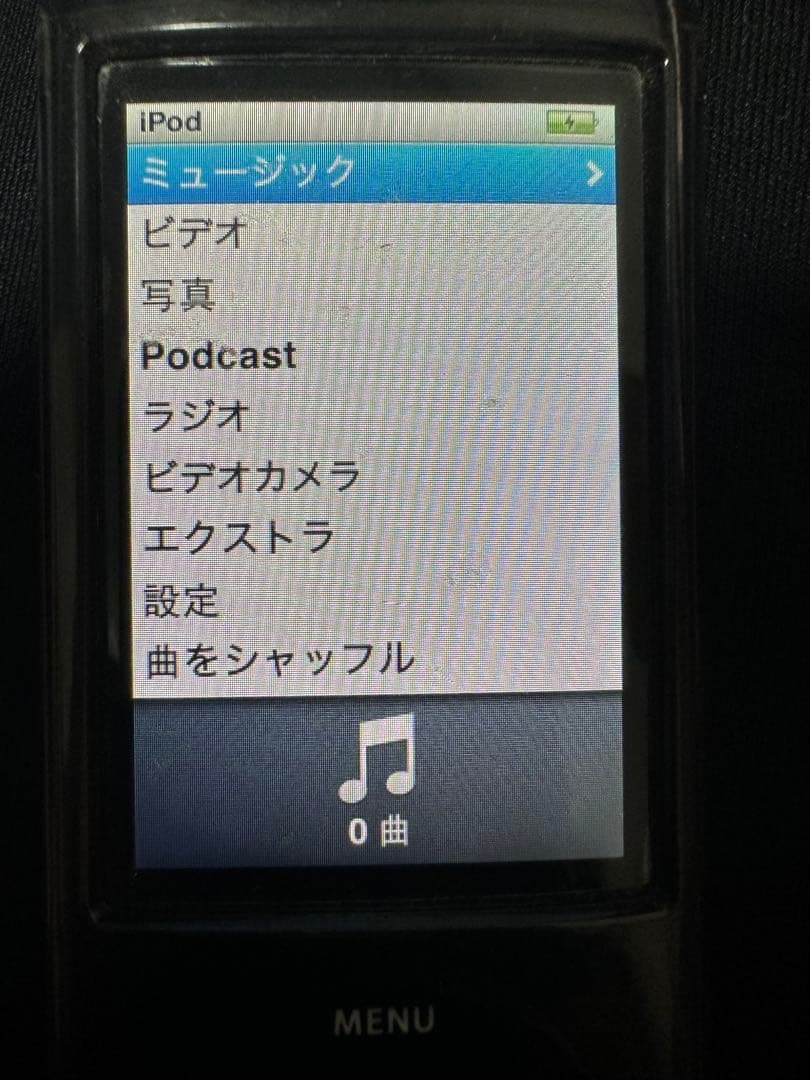 iPod nano 第5世代 16GB ブラック 本体美品／バッテリー消耗あり