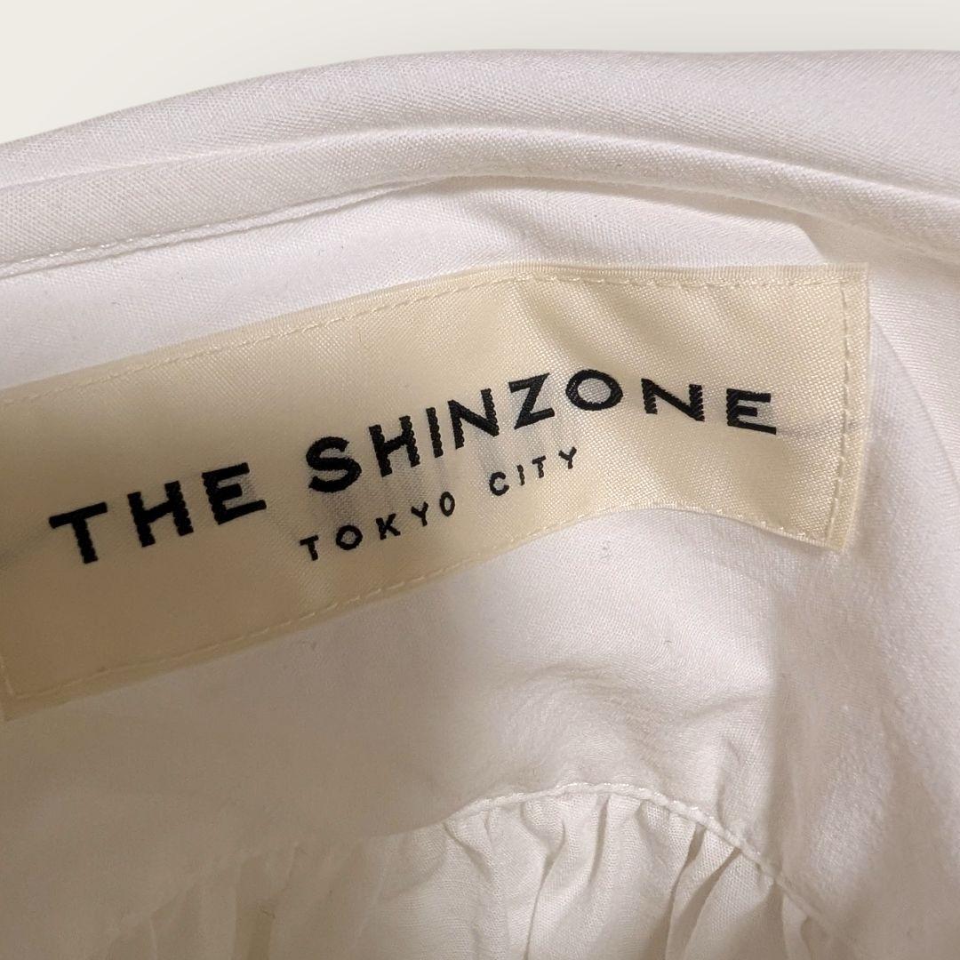 美品　THE SHINZONE　シンゾーン　レースカラーブラウス　ホワイト
