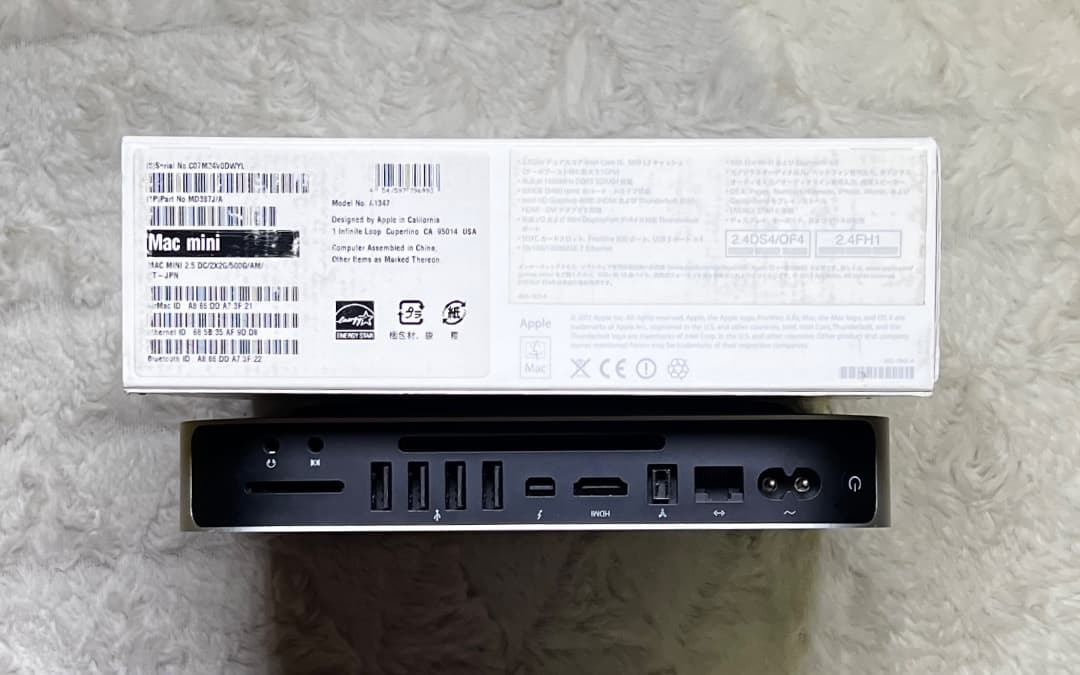 可動品♪〜Mac mini (Late 2012) /cs6 / Office