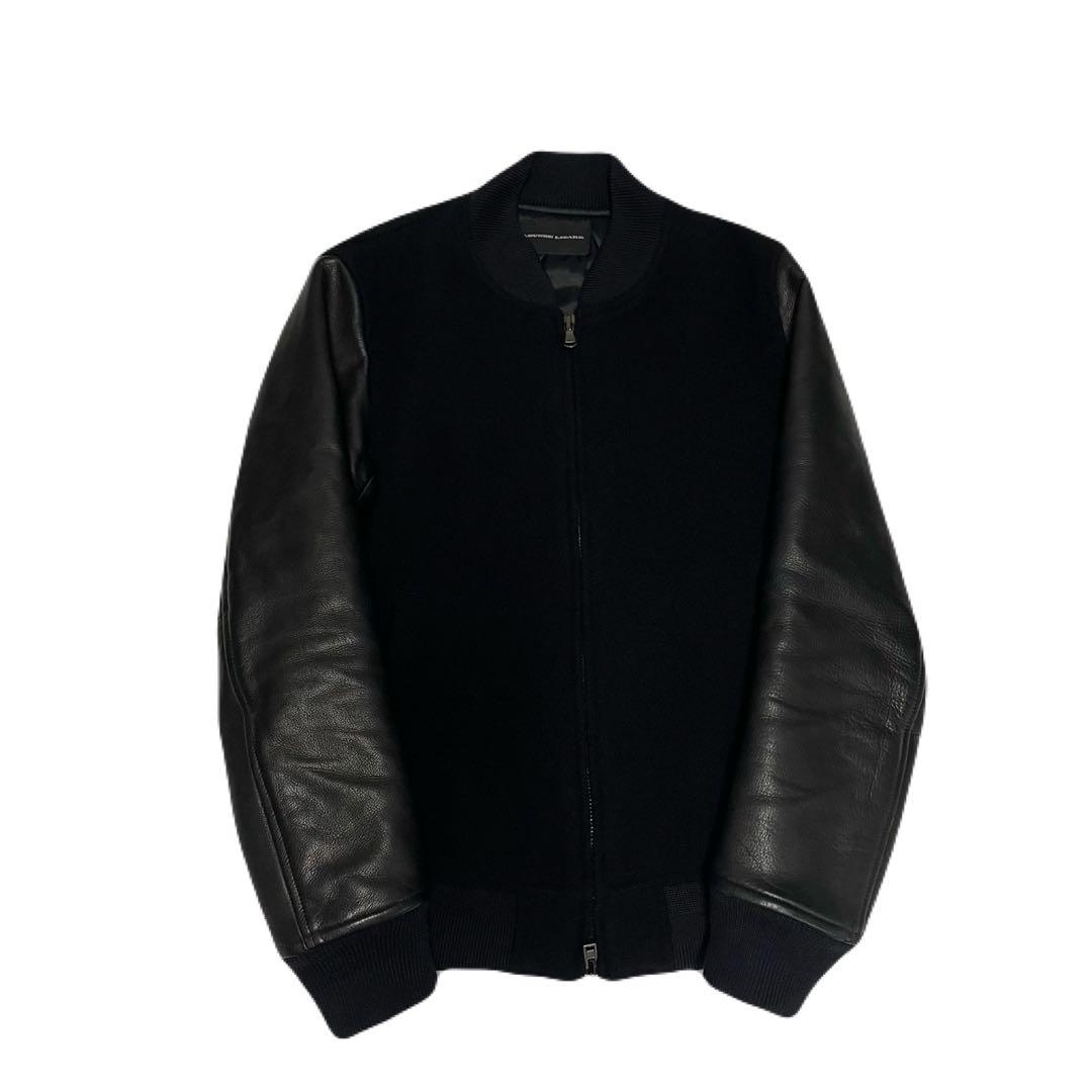 HERRINGBONE MELTON×COW HIDE JACKET
