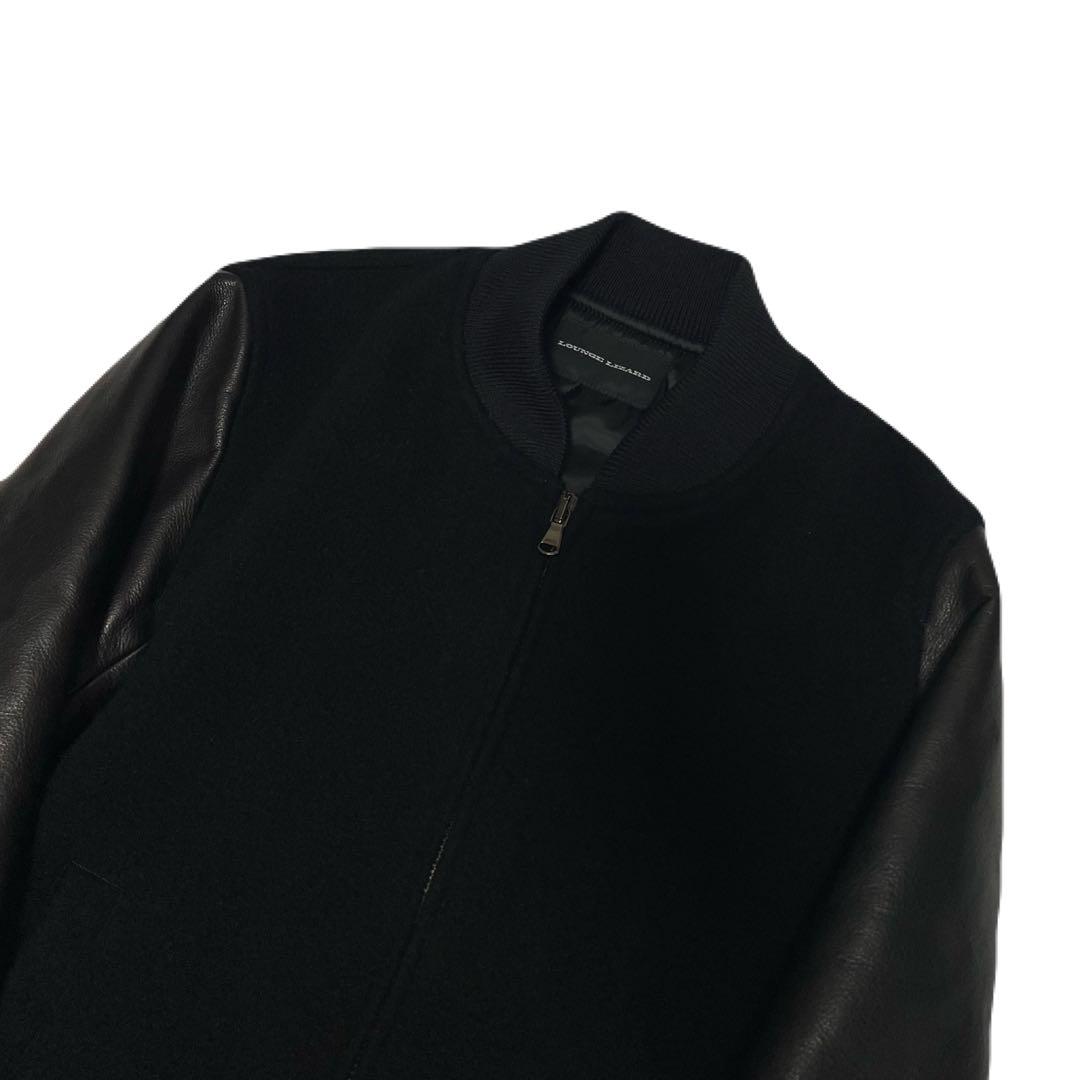 HERRINGBONE MELTON×COW HIDE JACKET