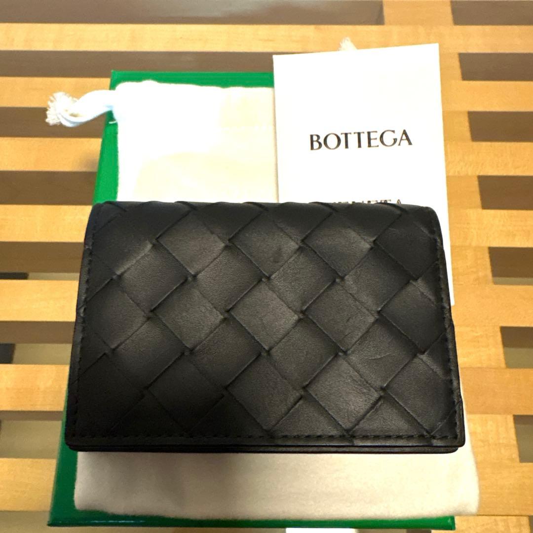 【美品】ボッテガBOTTEGA VENETA イントレチャート カードケース