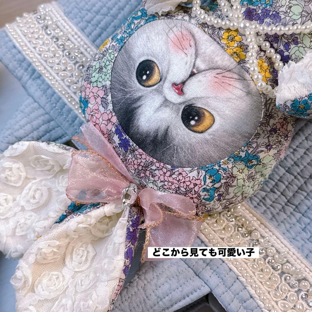 あ*き様 コヤンイサムチョン♡マンドゥ君のヌビ×インド刺繍春色トートバッグ