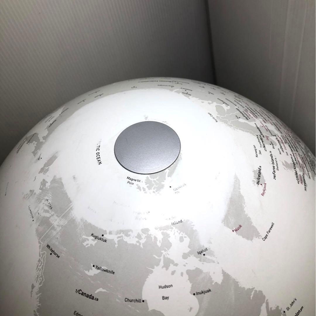 atmosphere 地球儀　アトモスフィア メタリックシルバー