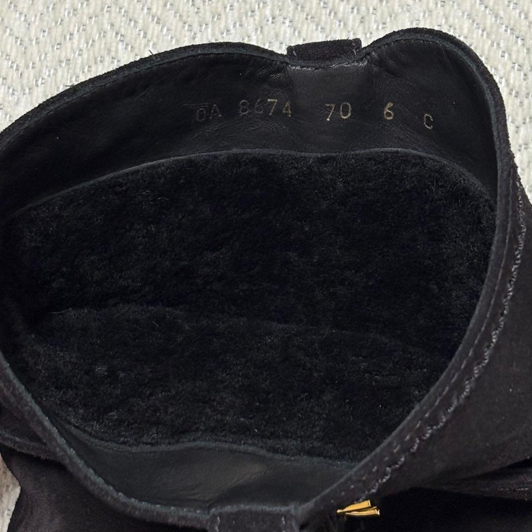 美品 Salvatore Ferragamo ガンチーニ スエード ロングブーツ