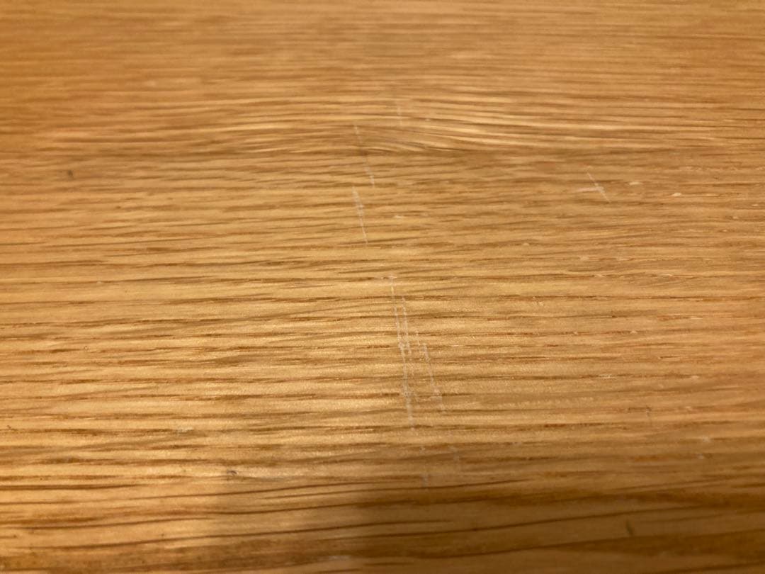 無印良品　オーク無垢材デスク