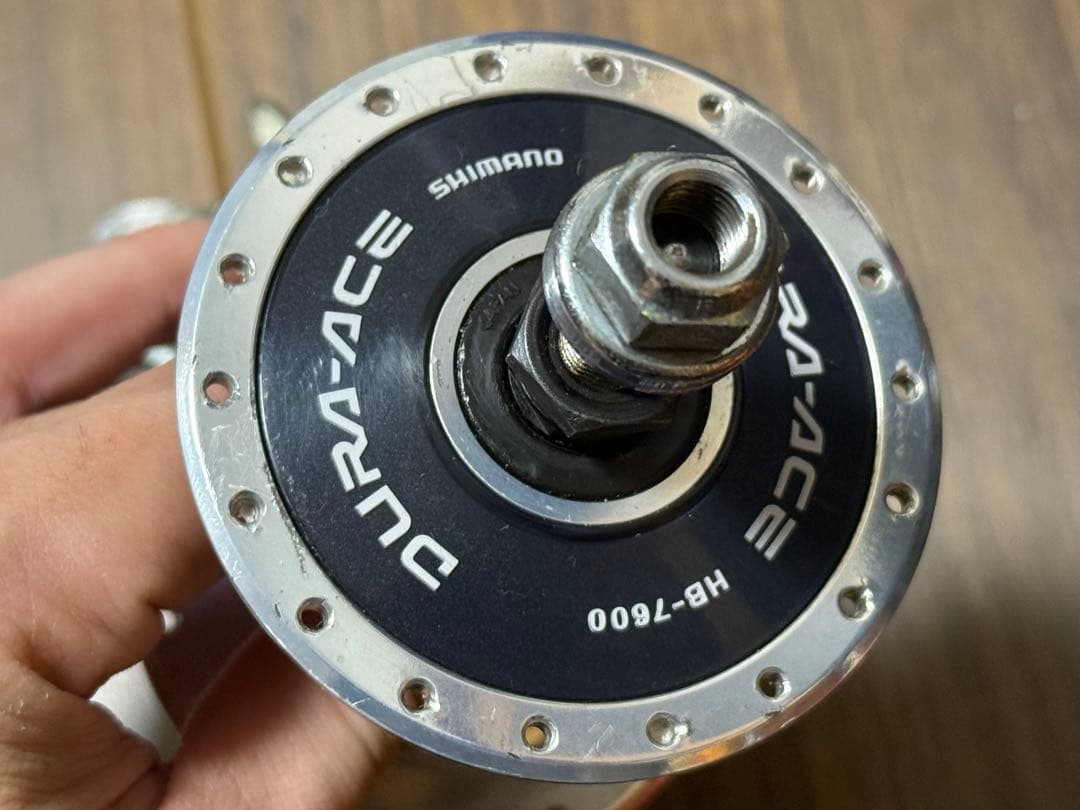 DURA ACE HB-7600 前後セット　36h コグ付き　NJS 競輪