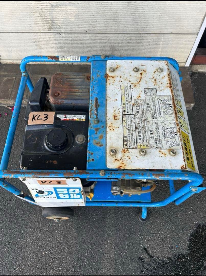 KL3★強い★ツルミ鶴見製作所エンジン式高圧洗浄機　多水量型　HPJ-680ES