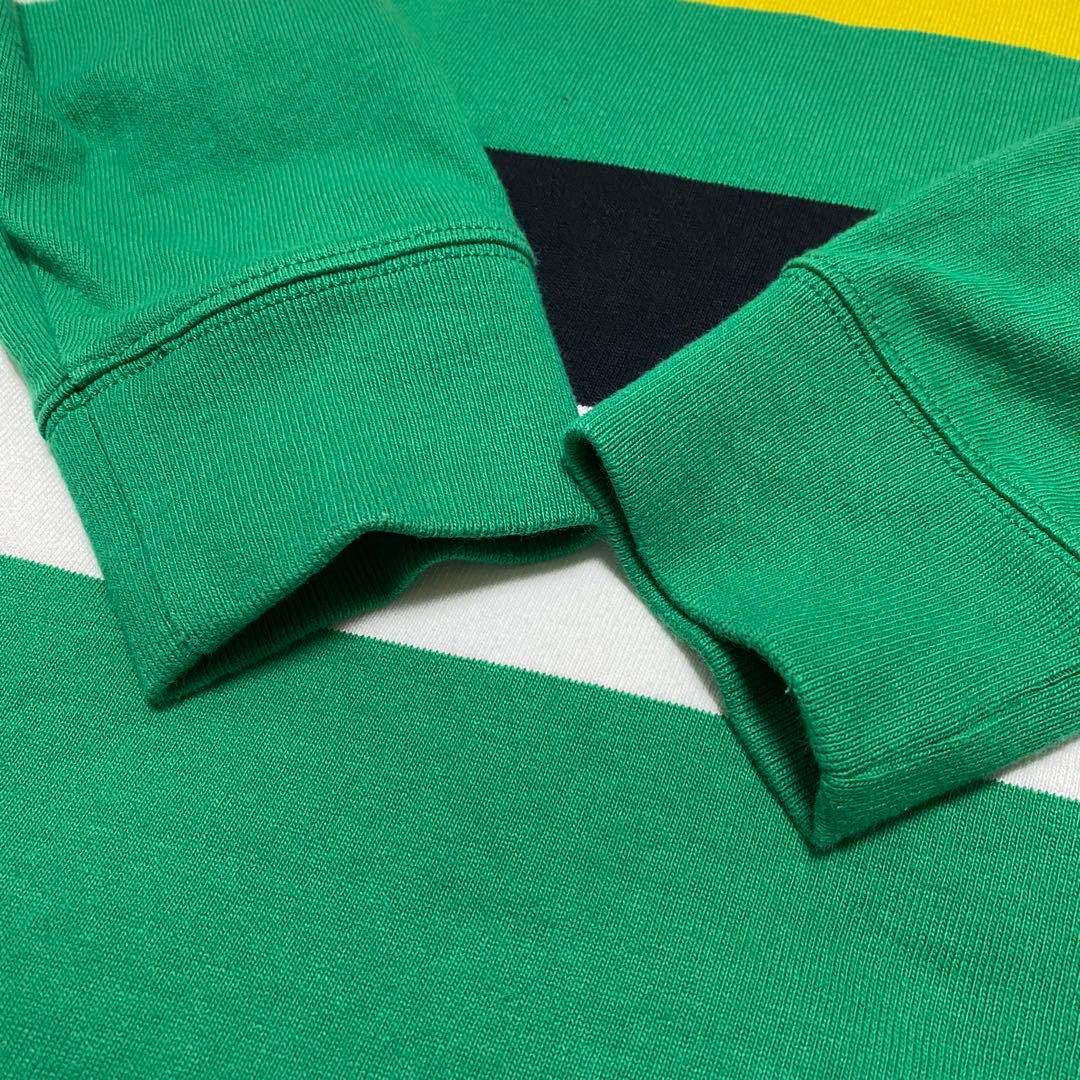 【美品】 現行 ポロラルフローレン ラグビーシャツ　マルチカラー 刺繍　ポニー