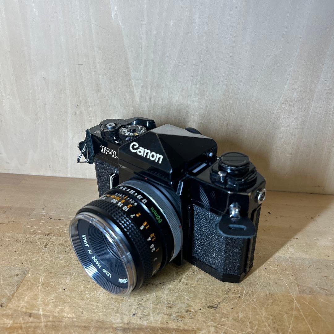 Canon F-1+FD 50 f1.8 露出計不動　他完動美品