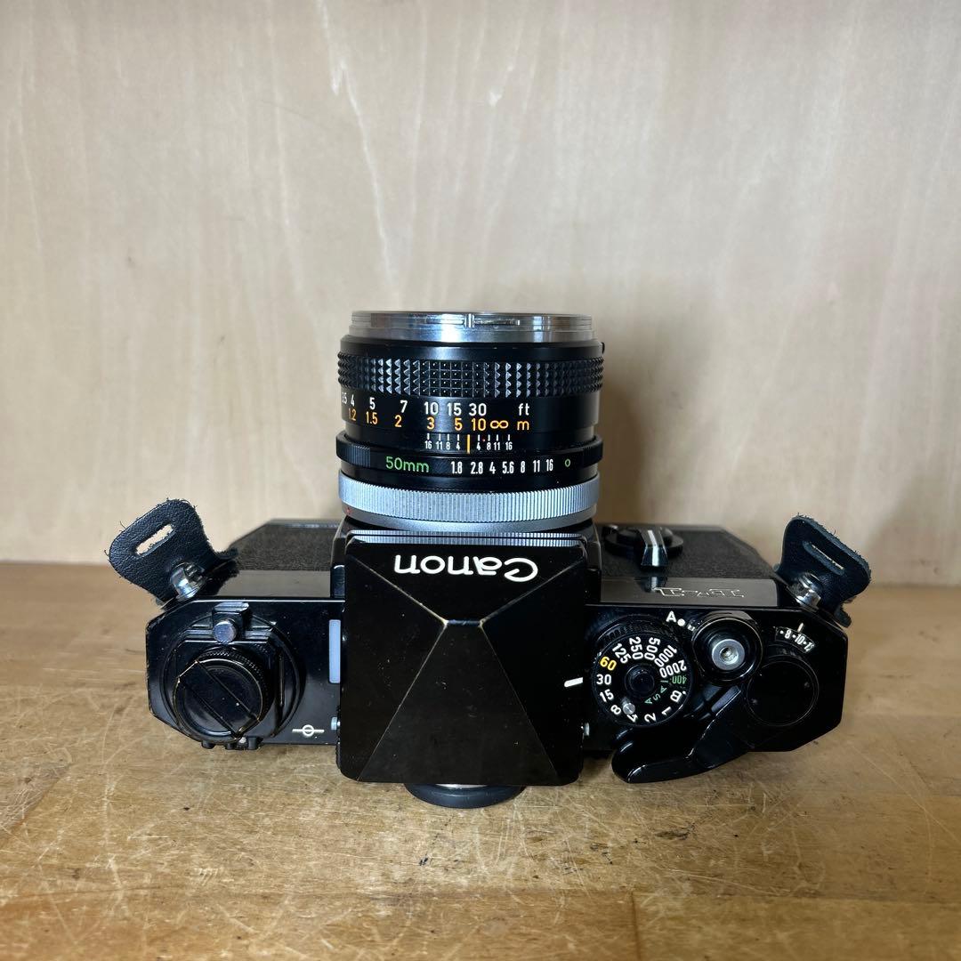 Canon F-1+FD 50 f1.8 露出計不動　他完動美品