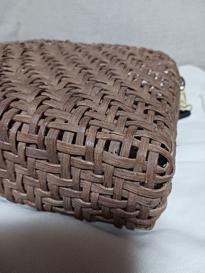 【未使用】 山葡萄かごバック 国産 2wayショルダー