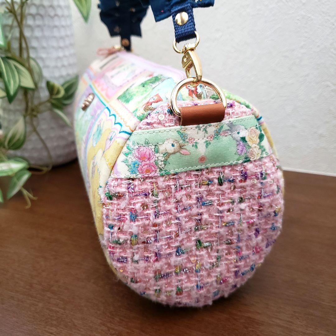 【ピカピカ様ご確認用】ꕤ︎︎ハンドメイド ユキエモン ⚘ドラムロールバッグ