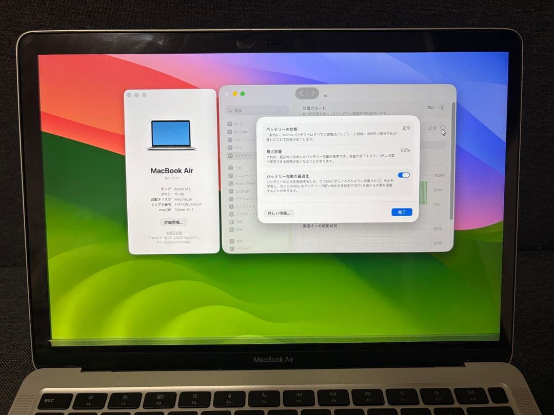 MacBook本体 macbook air m1 16GB 512GB