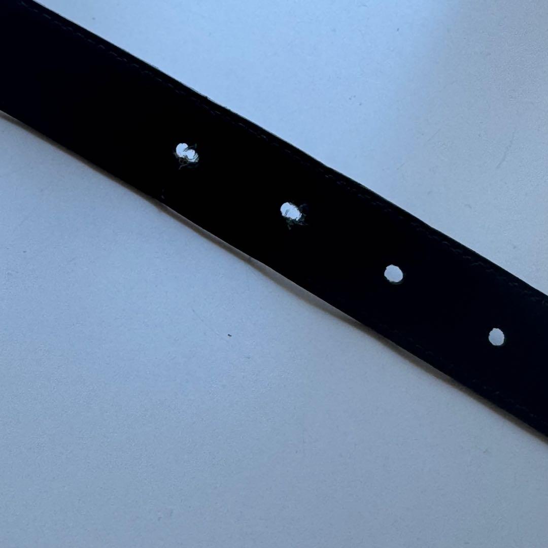 【CELINE】セリーヌ　トリオンフ　ベルト　シルバー　ブラック