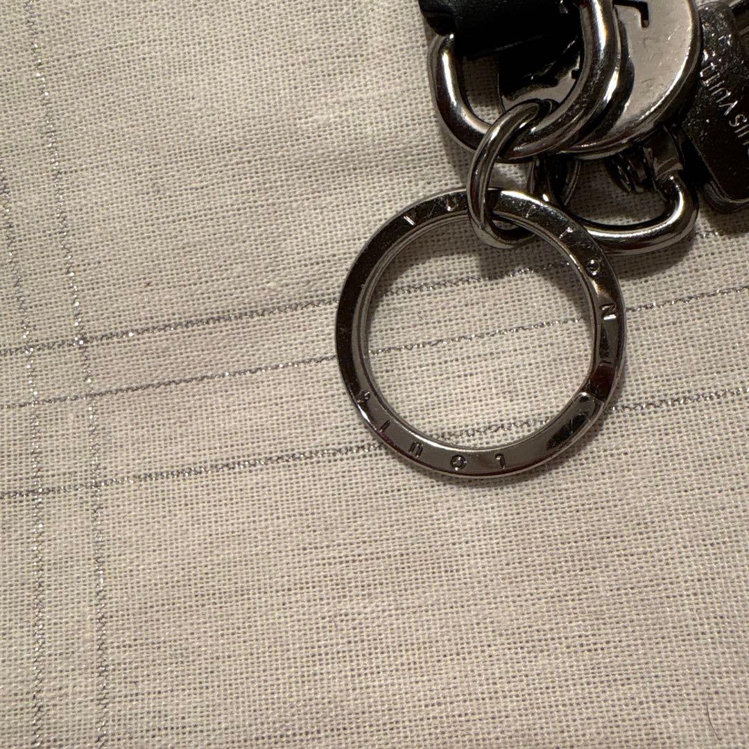 【美品】LOUIS VUITTON ヴィトン　ブラック キーホルダー・キーリング
