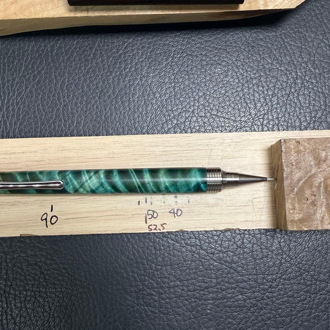 135栃トラ杢スタビ　PG-5用カスタム木軸　低重心Rグルーブ(溝)タイプステン