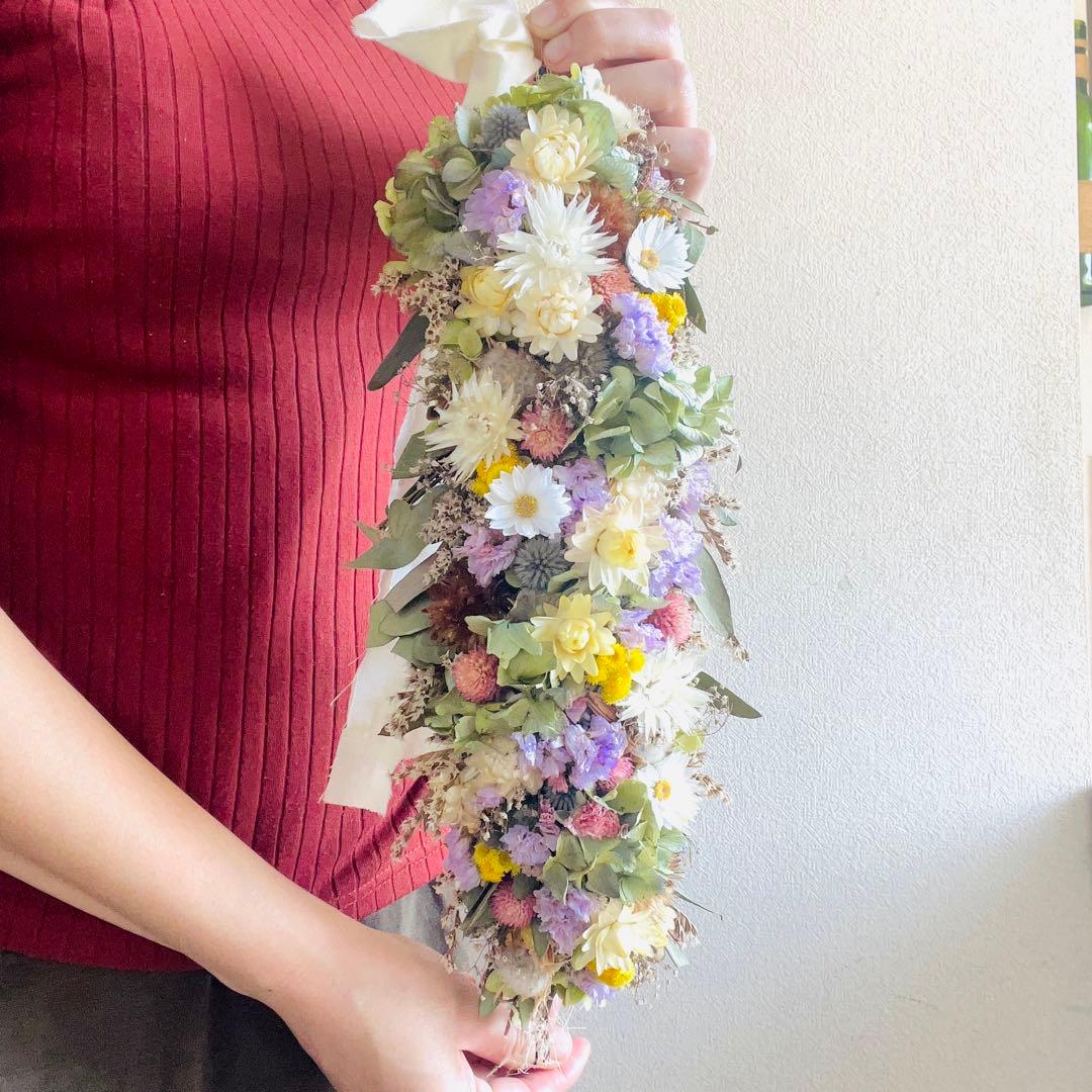 縦長ガーランド　リース　スワッグ