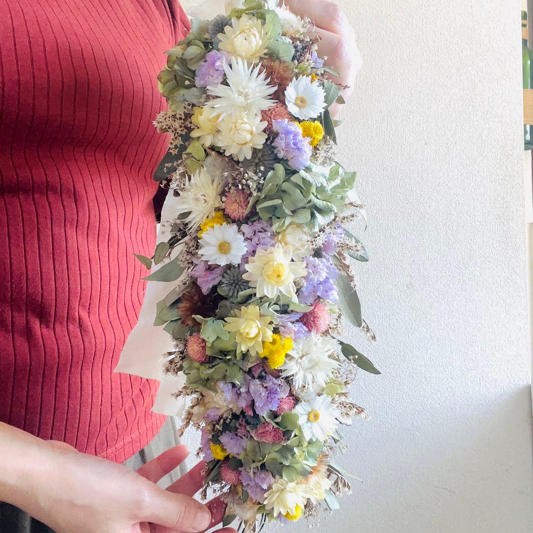 縦長ガーランド　リース　スワッグ