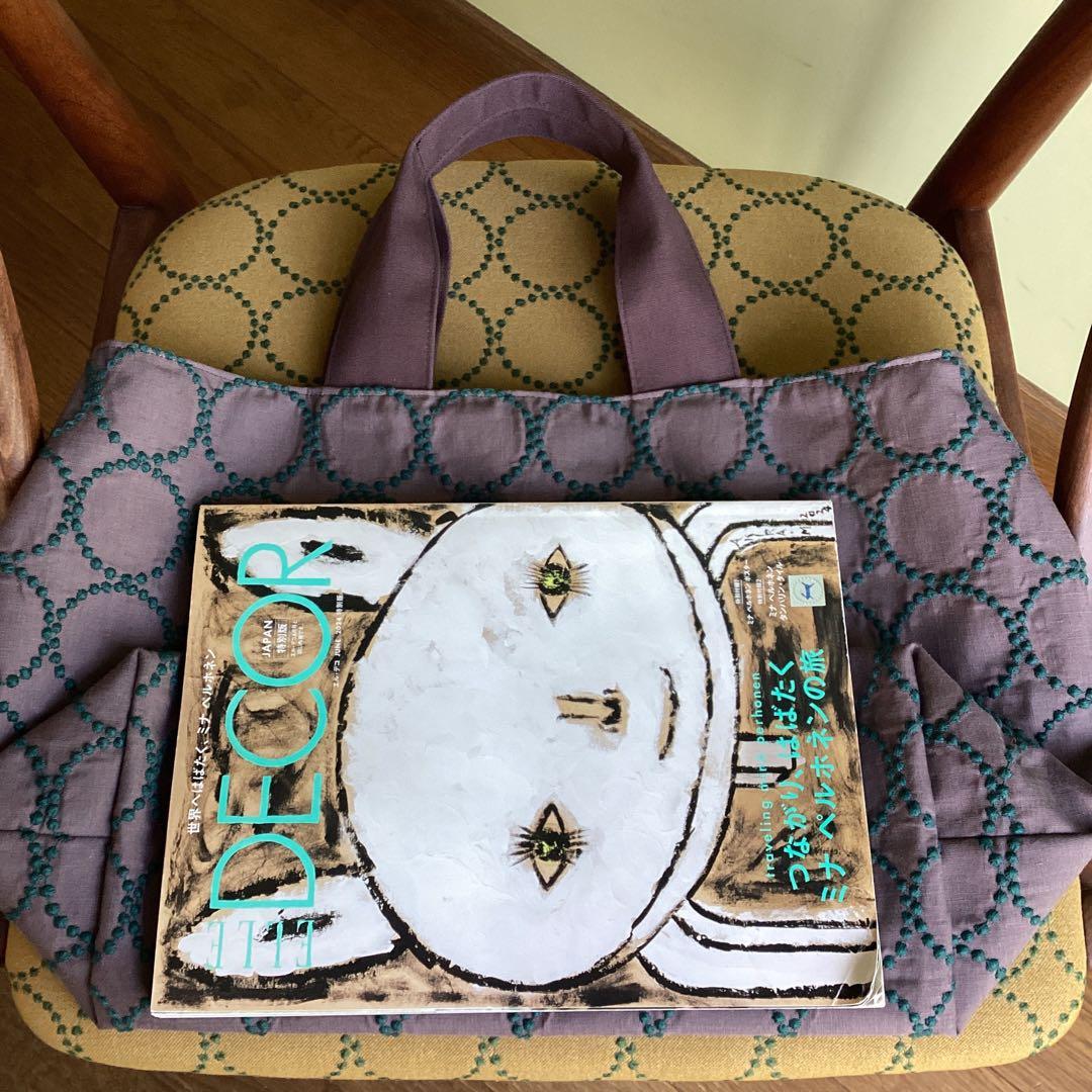 ひろきちです！ミナペルホネンタンバリントートバッグハンドメイド