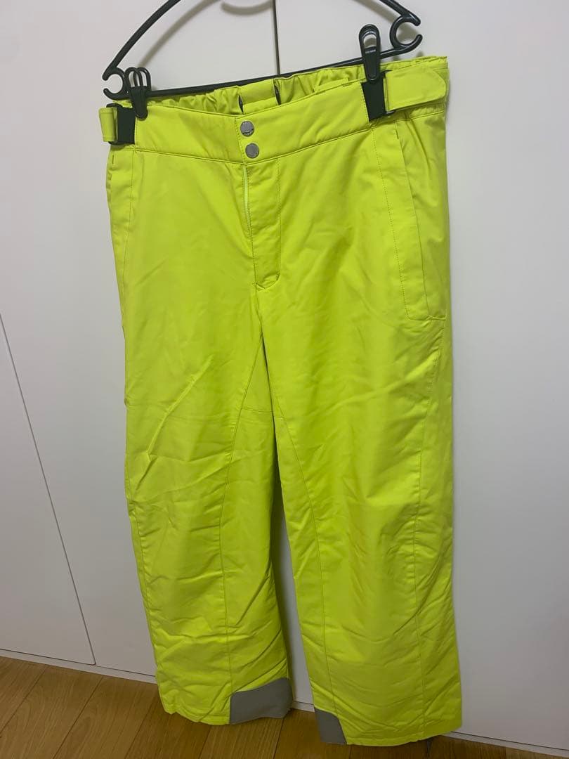 蛍光イエロー スキー・スノーボードパンツ　男女兼用