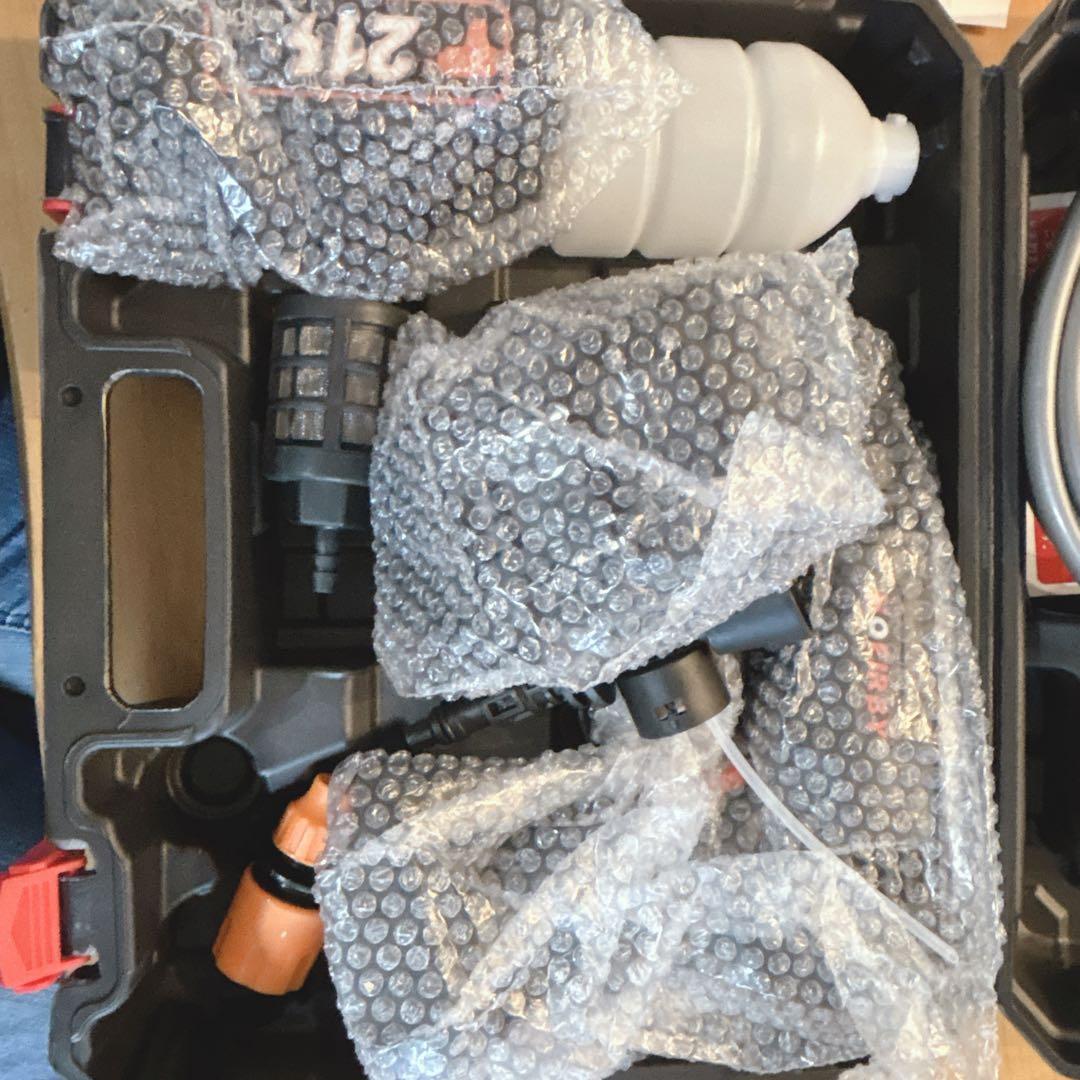 ミニ高圧洗浄 コードレス 充電式 PSE認証　バッテリー2個 ノズル 大掃除