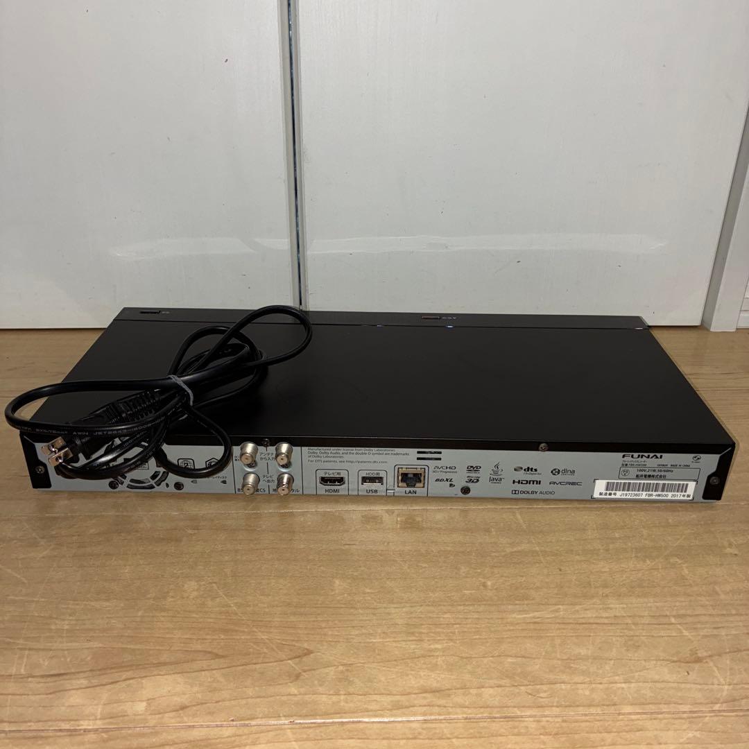 FUNAI ブルーレイレコーダーFBR-HW500 動作良好です