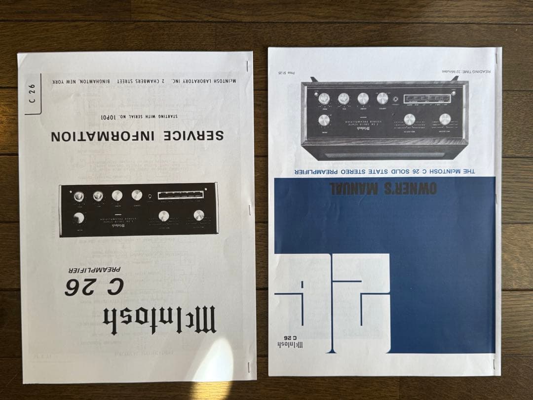 McIntosh C26 アンプ 本体