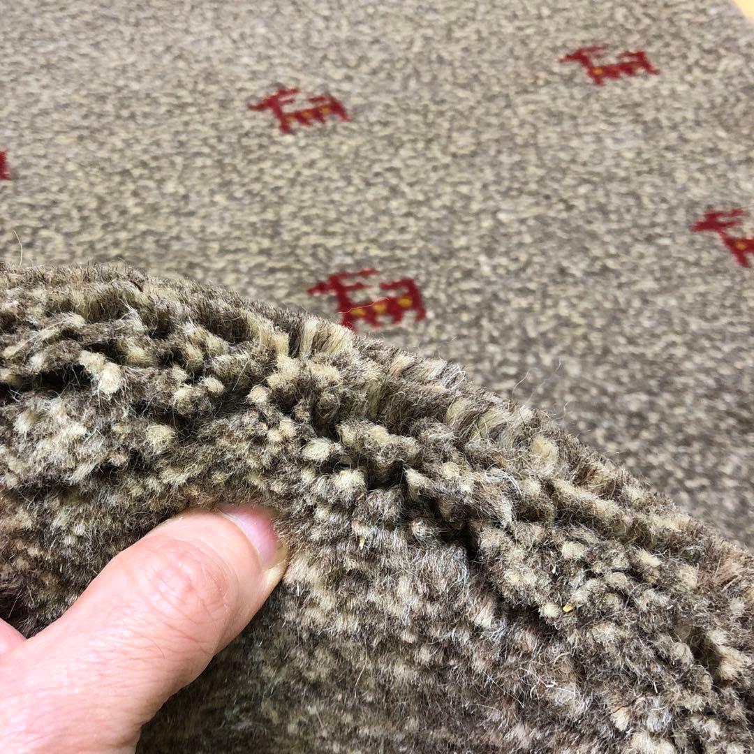 ペルシャ絨毯 ギャッベ gg48手織り 未使用品 在庫一掃セール 90x59