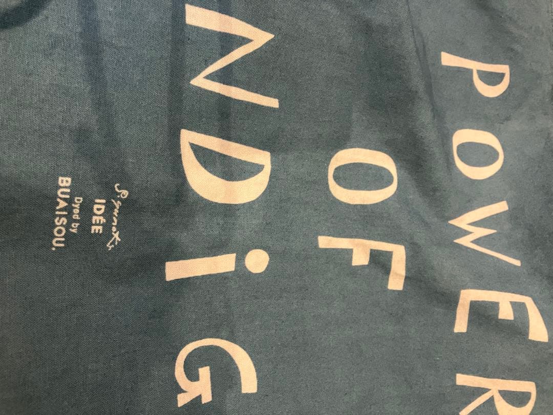 イデーPOOL 武相荘柚木沙弥郎コラボトートバッグインディゴブルー新品タグなし