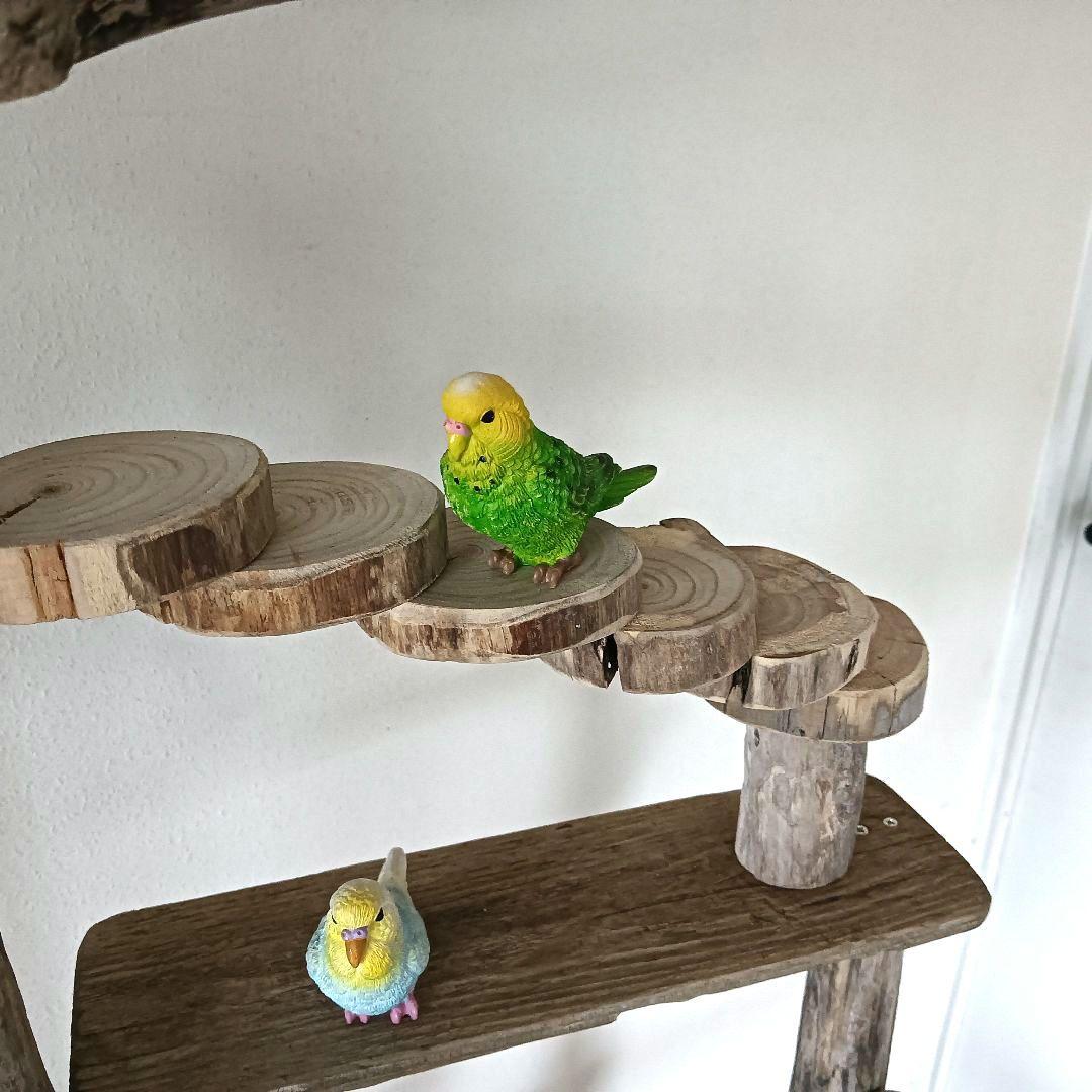 ちょこまふぃん バードアスレチックジム大型 天然木 自然木 流木 インコ