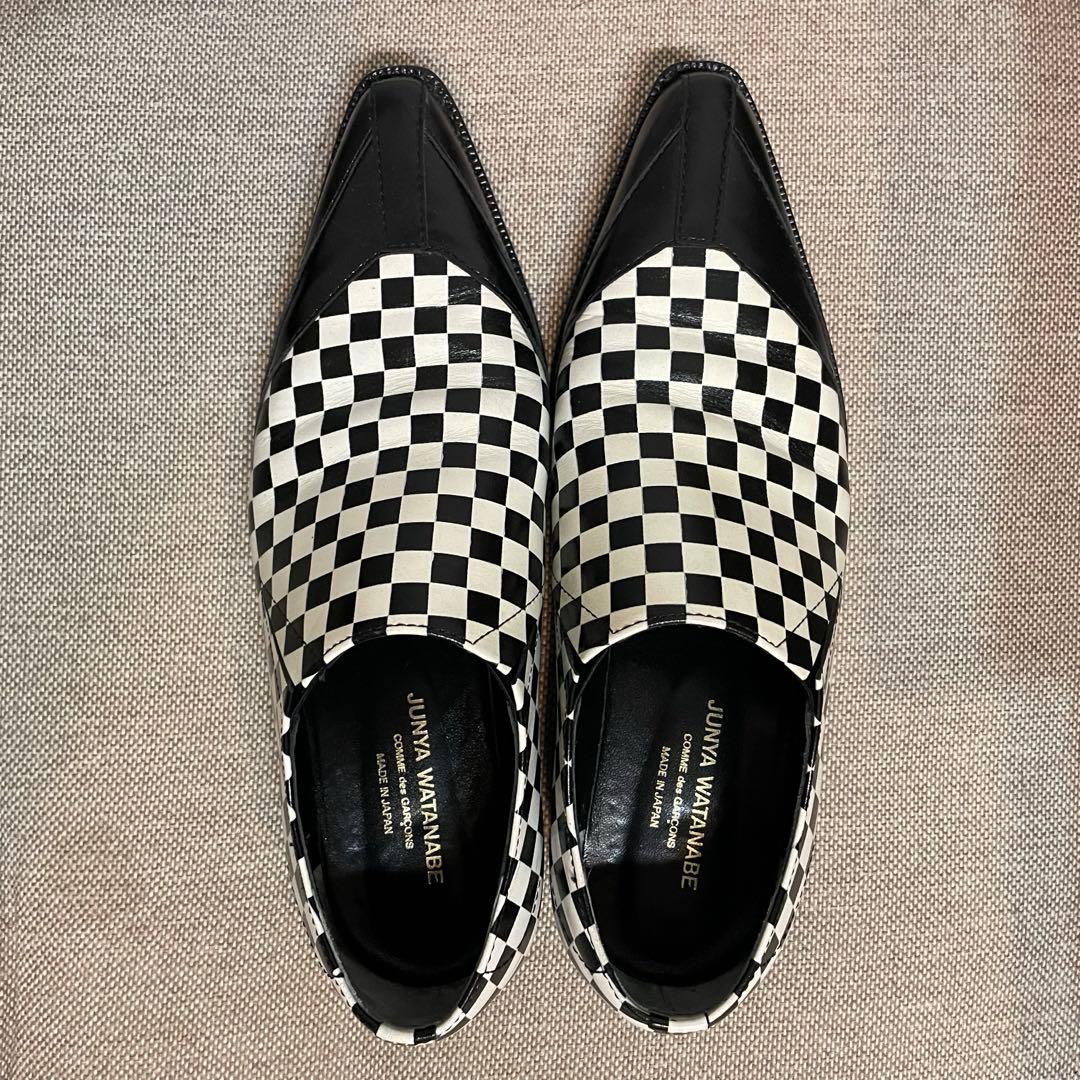 【JUNYA WATANABE】10SS チェック柄シューズ M（24.5㎝）