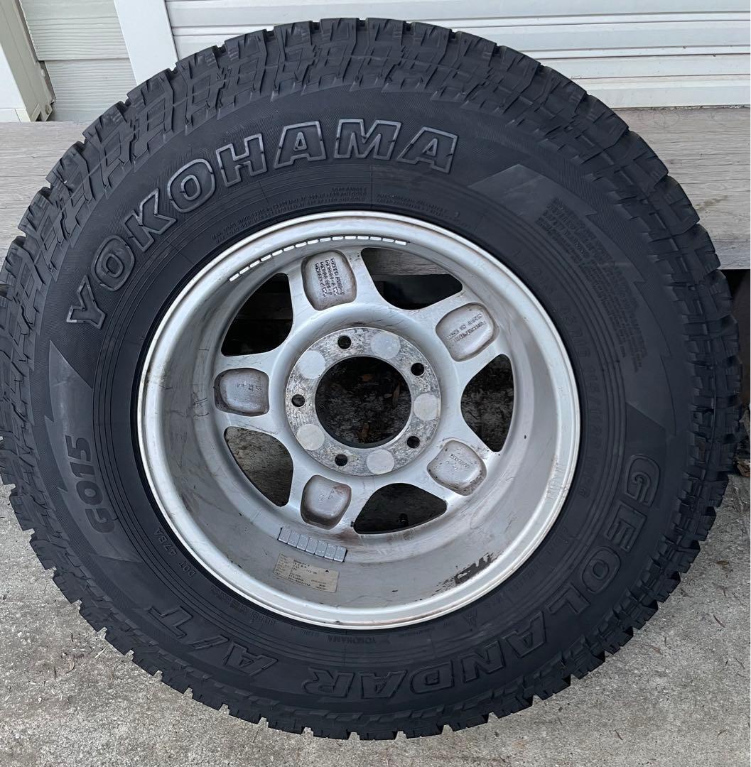 5本 ブラッドレーV ヨコハマ ジオランダー G015 A/T 16ランクル